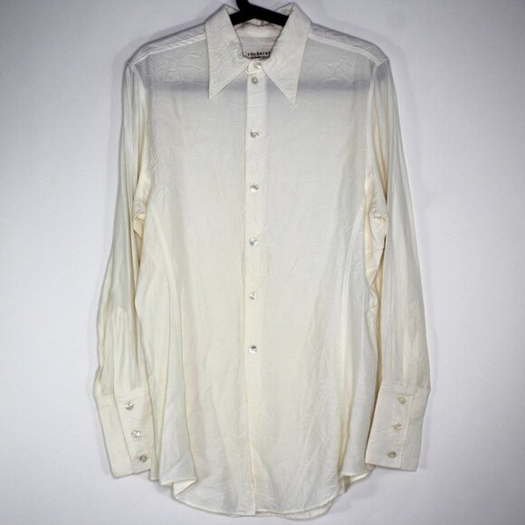 Equipment Mens Medium Rayon Blend Soft Flowy Button Up Shirt NEW RARE G1413 - Picture 1 of 6